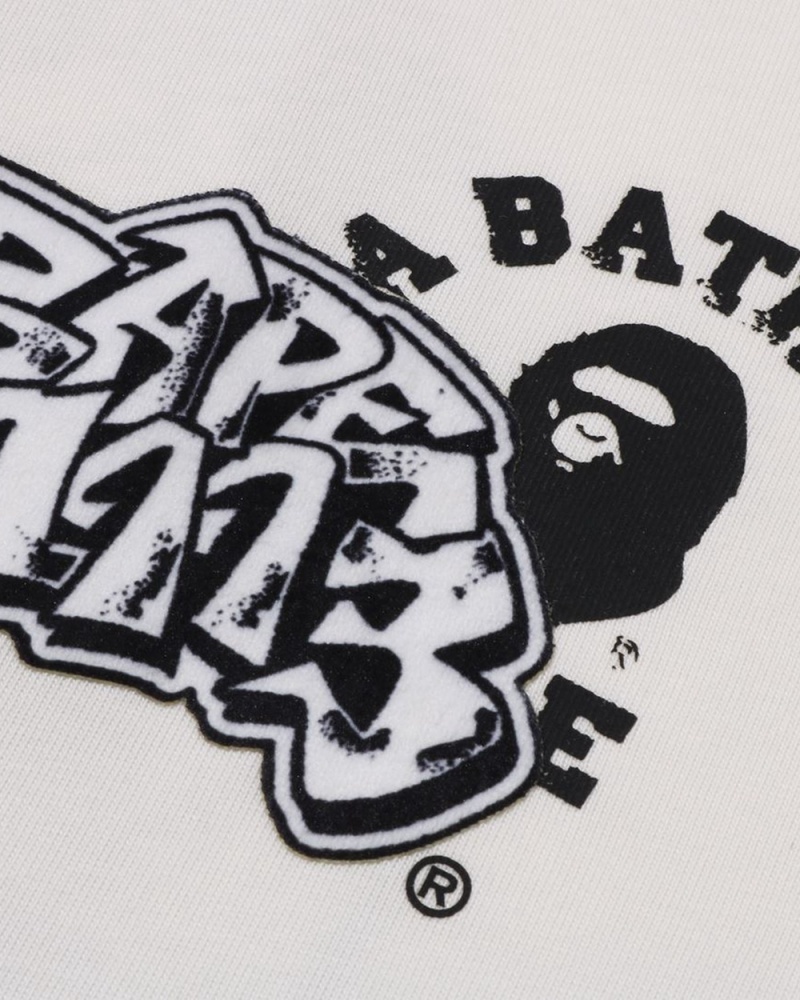 T Shirts Bape Comics Graphique Blanche Homme | OYS-94302204